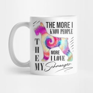 Schnauzer Lover Tye die Design Mug